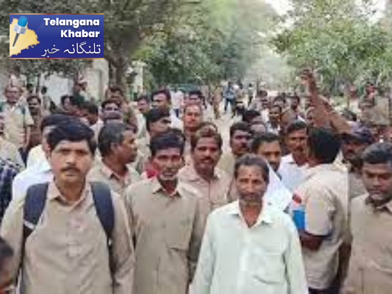 آرٹی سی، کے معطل ملازمین سی ایم ریونت ریڈی کے گھر پر