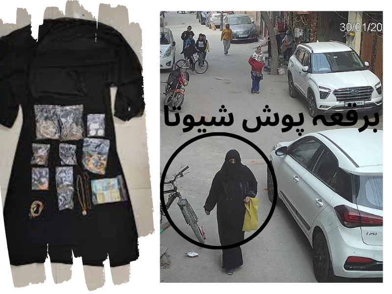 دہلی : شویتا نے اپنی ماں کے گھر چوری کیلئے برقعہ کا کیا استعمال
