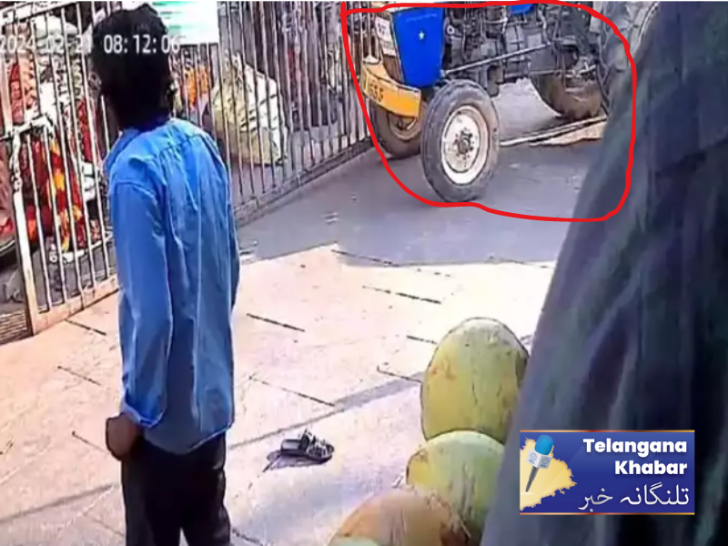 آندھراپردیش کے تروملامیں ٹریکٹر بےقابو۔ دو شردھالوزخمی
