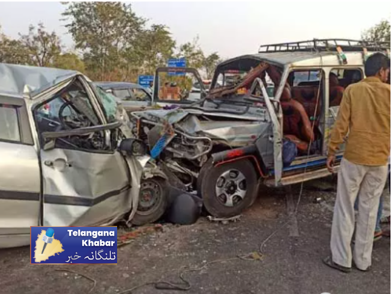 سڑک حادثہ میں مقامی بی آر ایس لیڈر ہلاک 10 زخمی