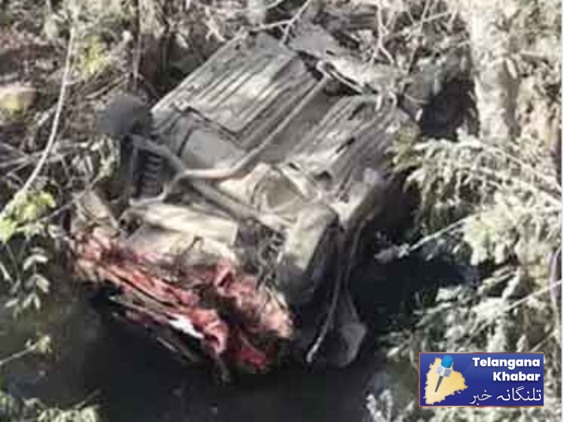 مہاراشٹرا ناندیڑ ،کار ندی میں گرپڑی‘ تلنگانہ کے 6 ہلاک