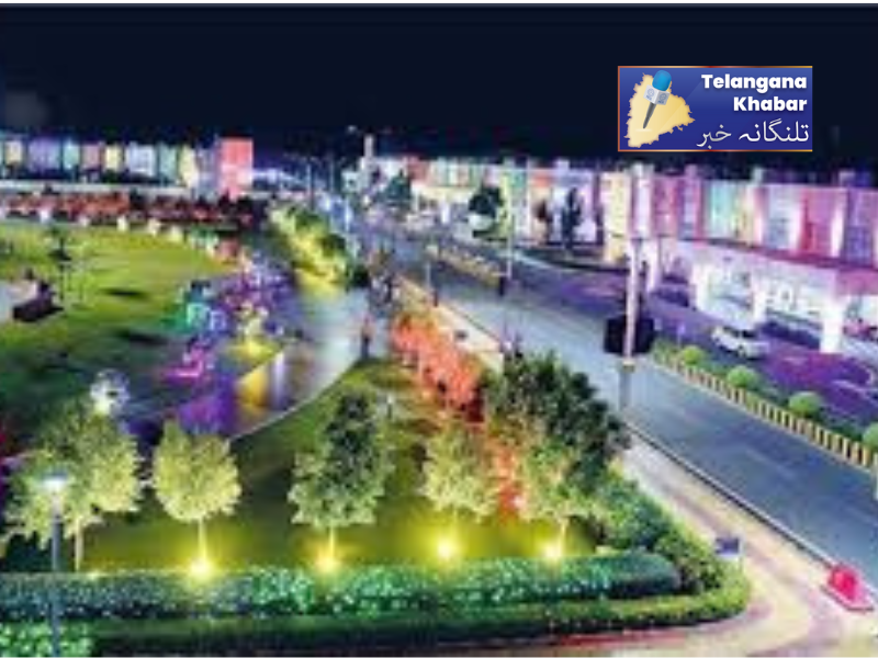 آندھراپردیش:امراوتی میں سکریٹریٹ کو روشنیوں سے سجایاگیا