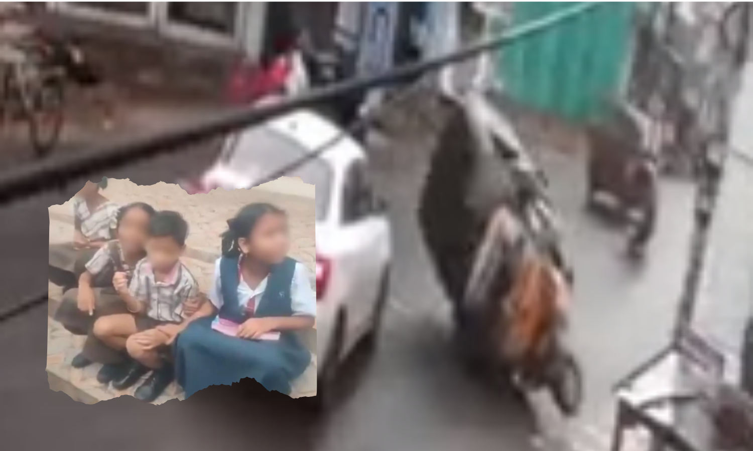 باپٹلہ میں اسکول کا آٹو رکشہ الٹ گیا، 7بچے  زخمی