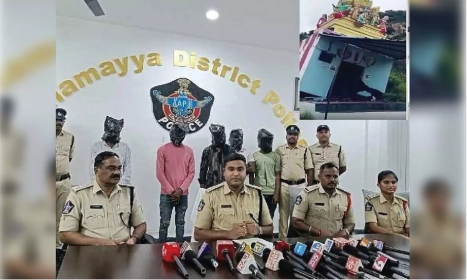 چتور میں انجنیا سوامی مندر کو توڑنے کرنے کے الزام میں پجاری سمیت چھ گرفتار
